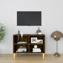 vidaxl-szafka-pod-tv-drewniane-nozki-przydymiony-dab-695x30x50-cm