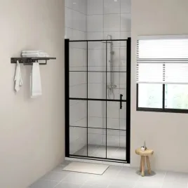 vidaxl-drzwi-prysznicowe-hartowane-szklo-100x178-cm-czarne
