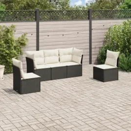 vidaxl-5-cz-zestaw-wypoczynkowy-do-ogrodu-poduszki-czarny-rattan-pe