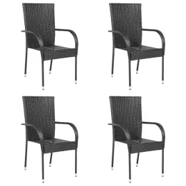 vidaxl-sztaplowane-krzesla-ogrodowe-4-szt-polirattan-czarne
