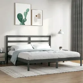 vidaxl-rama-lozka-szara-lite-drewno-sosnowe-200-x-200-cm