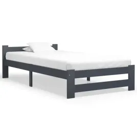 vidaxl-rama-lozka-ciemnoszara-lite-drewno-sosnowe-100-x-200-cm