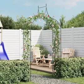 pergola-ogrodowa-vidaxl-do-roslin-pnacych-ciemnozielona-129x283-cm