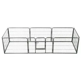 vidaxl-kojec-dla-psow-8-paneli-stalowy-czarny-60-x-80-cm