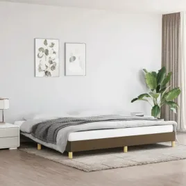 vidaxl-rama-lozka-bez-materaca-ciemnobrazowa-200x200-cm-tkanina