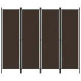 vidaxl-parawan-4-panelowy-brazowy-200-x-180-cm