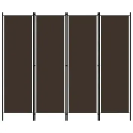 vidaxl-parawan-4-panelowy-brazowy-200-x-180-cm