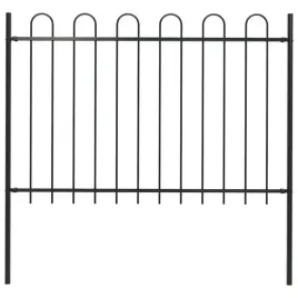 vidaxl-panel-ogrodzeniowy-z-zaokraglonymi-koncami-18-m-czarny