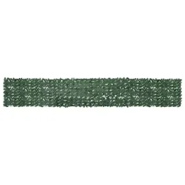 vidaxl-parawan-balkonowy-ciemnozielone-liscie-500x75-cm