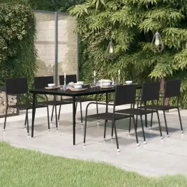 vidaxl-stol-ogrodowy-czarny-200x100x74-cm-stal-i-szklo