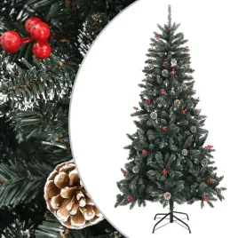 vidaxl-sztuczna-choinka-ze-stojakiem-zielona-210-cm-pvc