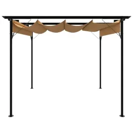 vidaxl-pergola-ogrodowa-ze-zwijanym-dachem-taupe-3x3-m-180-g-m