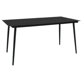 vidaxl-stol-ogrodowy-czarny-190x90x74-cm-stal-i-szklo