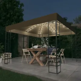 vidaxl-altana-ze-sznurem-lampekled-3x3-m-taupe
