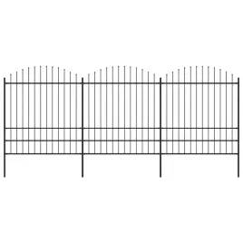 vidaxl-panele-ogrodzeniowe-z-grotami-stal-175-2-x-51-m-czarne