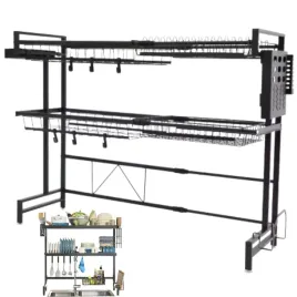 duzy-ociekacz-nad-zlew-na-naczynia-dwupoziomowy-regal-suszarka-dwie-polki