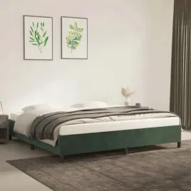 vidaxl-rama-lozka-bez-materaca-ciemnozielone-200x200-cm-aksamit