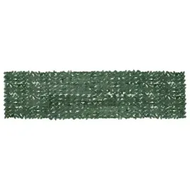 vidaxl-parawan-balkonowy-ciemnozielone-liscie-400x100-cm