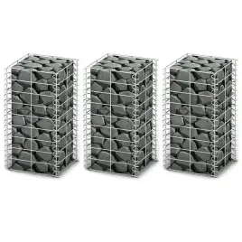 vidaxl-zestaw-3-koszy-gabionowych-drut-galwanizowany-25-x-25-x-50-cm