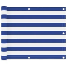 vidaxl-parawan-balkonowy-bialo-niebieski-75x500-cm-tkanina-oxford