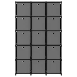 vidaxl-regal-z-15-przegrodami-z-pudelkami-czarny-103x30x1755-cm