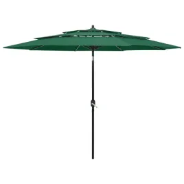 vidaxl-3-poziomowy-parasol-na-aluminiowym-slupku-zielony-3-m