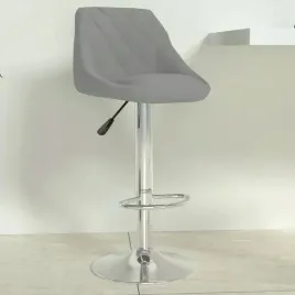 vidaxl-stolek-barowy-jasnoszary-obity-aksamitem