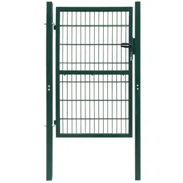 vidaxl-brama-ogrodzeniowa-pojedyncza-2d-zielona-106-x-170-cm