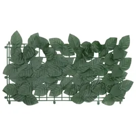 vidaxl-parawan-balkonowy-ciemnozielone-liscie-300x75-cm