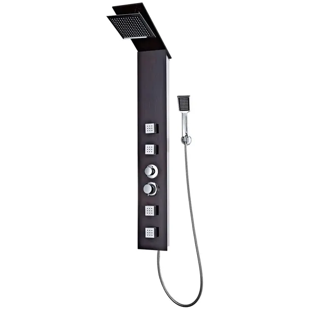 vidaxl-panel-prysznicowy-szklany-brazowy-wysokosc-produktu-133-cm