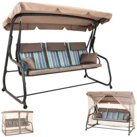 hustawka-ogrodowa-metalowa-3-osobowa-z-moskitiera-regulowany-daszek