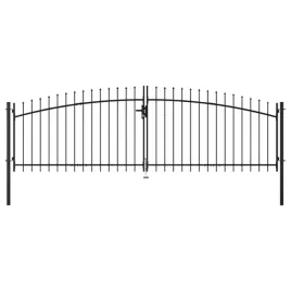 vidaxl-brama-dwuskrzydlowa-z-ozdobnymi-grotami-400-x-150-cm