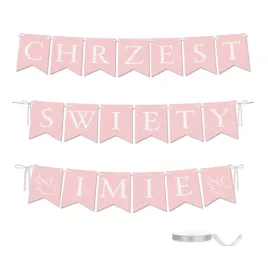 baner-girlanda-napis-rozowy-chrzest-swiety-imie-dekoracje-flagietki