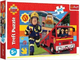 puzzle-100-zawsze-pomocny-strazak-sam-trefl-trefl