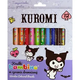 kredki-bambino-jumbo-grube-w-drewnianej-oprawie-z-nadrukiem-kuromi-12szt