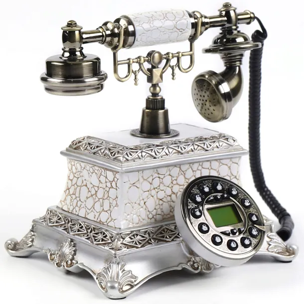 stary-retro-telefon-stacjonarny-ornament-stan-nowy