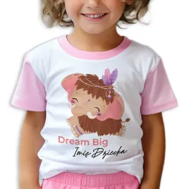 pizama-rozowa-dziecieca-dream-big-z-imieniem-wyprawka-do-przedszkola-122cm