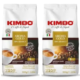 kawa-ziarnista-kimbo-aroma-gold-100percent-arabica-zestaw-2x-1kg