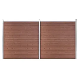 vidaxl-ogrodzenie-do-ogrodu-wpc-353-x-186-cm-brazowe