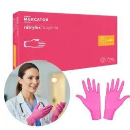rekawice-nitrylowe-nitrylex-magenta-100-szt-bezpudrowe-rozowe-roz-xs