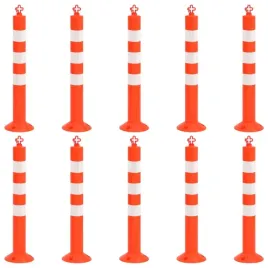 vidaxl-slupki-drogowe-10-szt-z-lancuchem-75-cm-pe