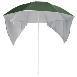 vidaxl-parasol-plazowy-ze-sciankami-bocznymi-zielony-215-cm