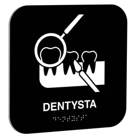 tabliczka-braill-dentysta-16x16-cm-czarna-z-napisem-braille-dla-niewidomych
