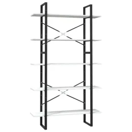 vidaxl-5-poziomowy-regal-na-ksiazki-bialy-100x30x175-cm-sosnowy