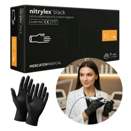 rekawice-ochronne-nitrylex-black-100-szt-nitrylowe-bezpudrowe-czarne-xs