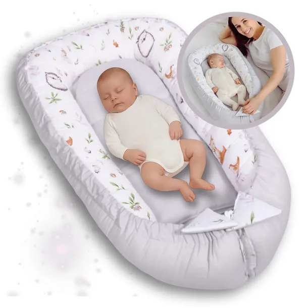 Kokon niemowlęcy gniazdko kojec otulacz prezent na baby shower Dreamland
