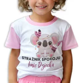 pizama-rozowa-dziecieca-straznik-spokoju-imie-wyprawka-do-przedszkola-122cm