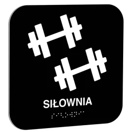 tabliczka-silownia-16x16-cm-czarna-z-napisem-or-braille-dla-niewidomych