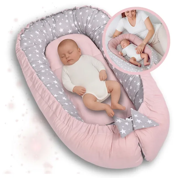 Kokon niemowlęcy gniazdko kojec otulacz prezent na baby shower Dreamland