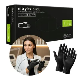 rekawice-ochronne-nitrylex-black-100-szt-nitrylowe-bezpudrowe-czarne-s